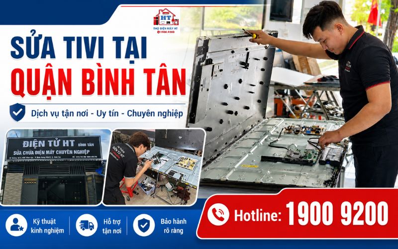 Sửa tivi Quận Bình Tân tại nhà giá rẻ