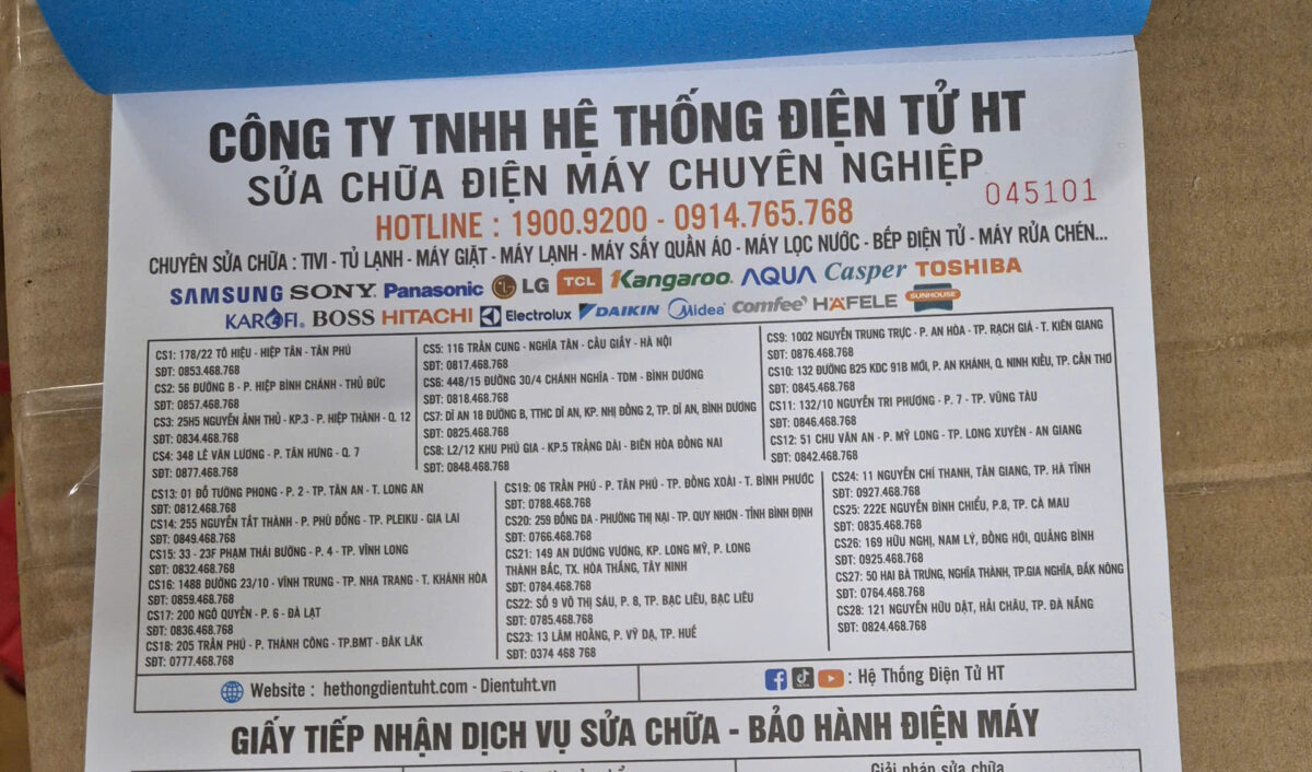 Sửa bếp từ tại Quận Bình Tân
