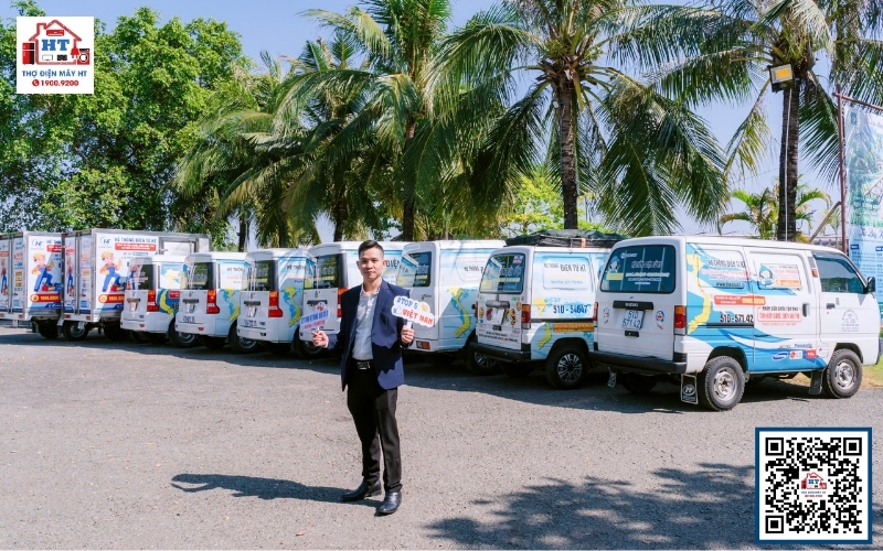 Xe chuyên dụng vận chuyển sản phẩm miễn phí của Điện Tử HT