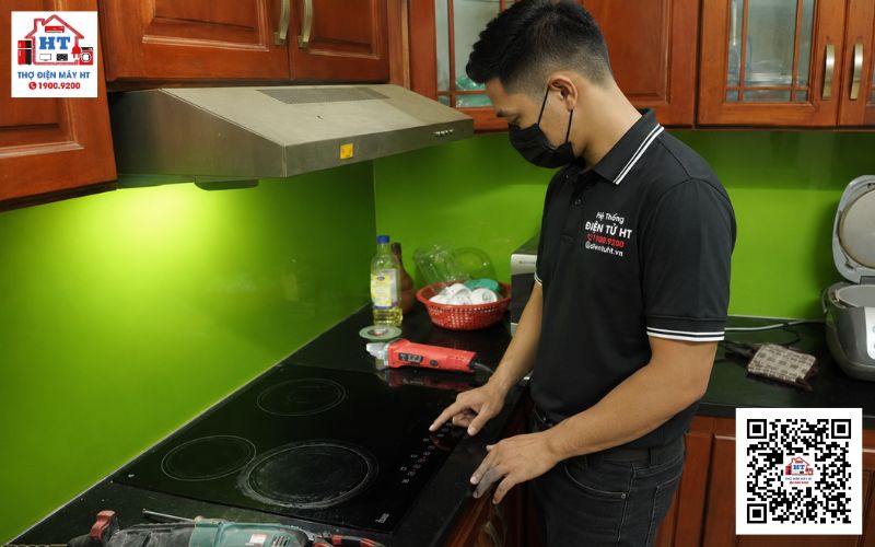 Kỹ Thuật HT kiểm tra bếp từ bị lỗi tại Bình Tân