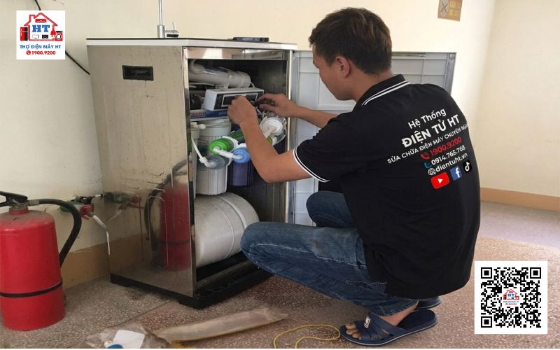 Quy trình sửa máy lọc nước tại phường Bình Hưng Hòa B quận Bình Tân của Hệ Thống Điện Tử HT
