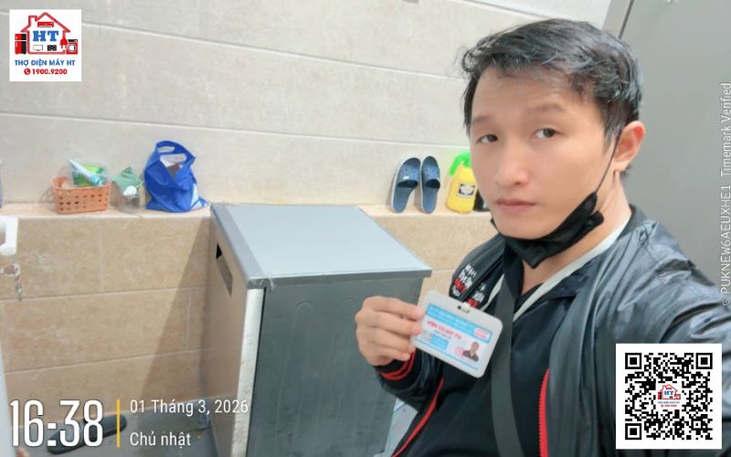 Kỹ thuật HT sửa máy rửa chén tại nhà nhanh chóng