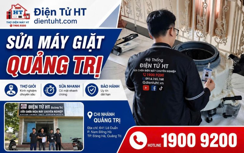 Dịch vụ sửa máy giặt Quảng Trị uy tín, chuyên nghiệp