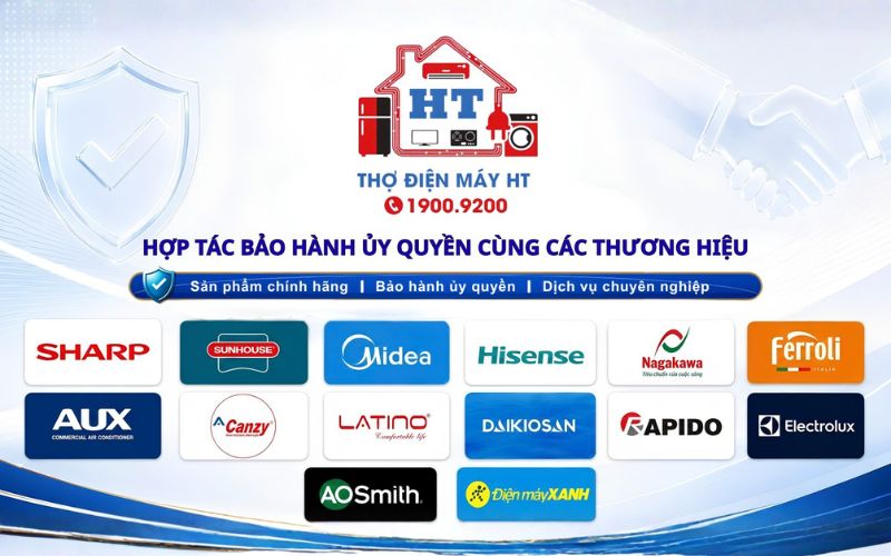Hình ảnh hợp tác bảo hành ủy quyền của Điện Tử HT