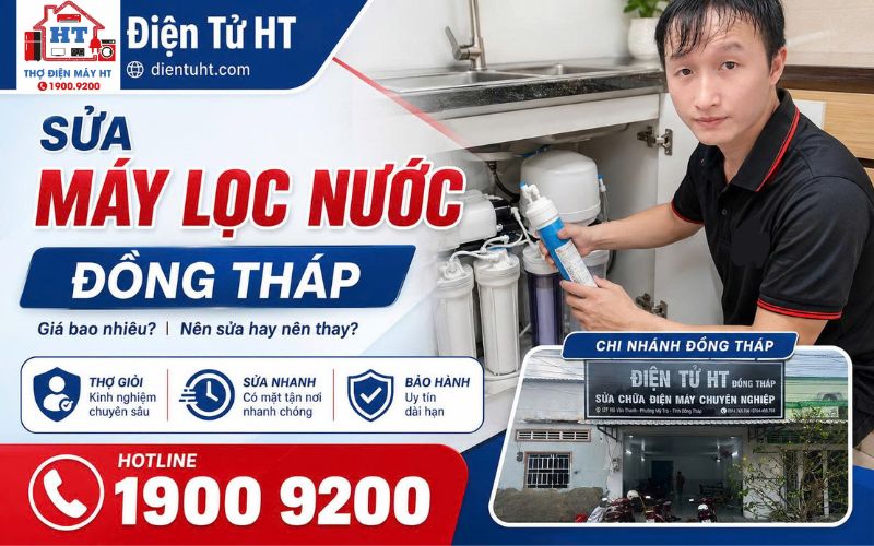 Dịch vụ sửa máy lọc nước Đồng Tháp tại nhà - Điện Tử HT.