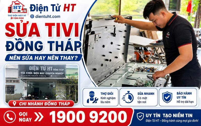 Dịch vụ sửa Tivi Đồng Tháp tại nhà - Điện Tử HT.