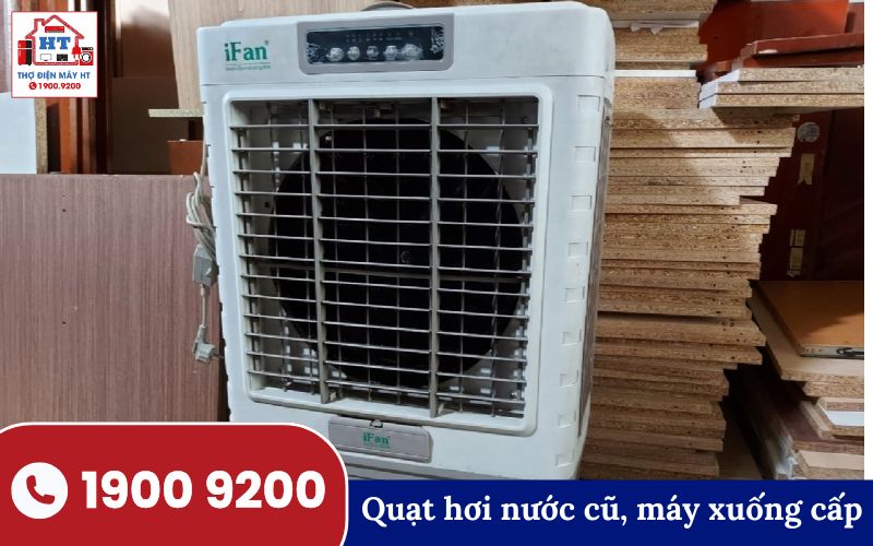 Hình ảnh minh họa thân máy quạt hơi nước bị xuống cấp.