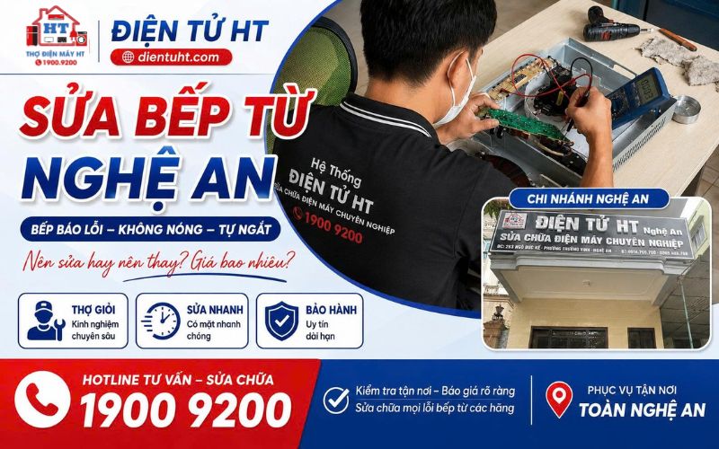 Sửa bếp từ chuyên nghiệp tại Nghệ An