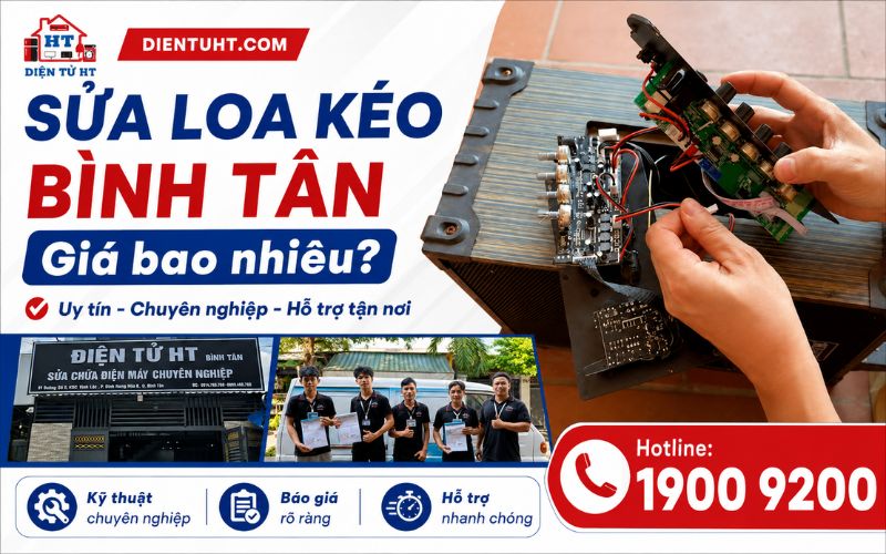 Sửa loa kéo Bình Tân giá bao nhiêu ? Điện Tử HT báo giá