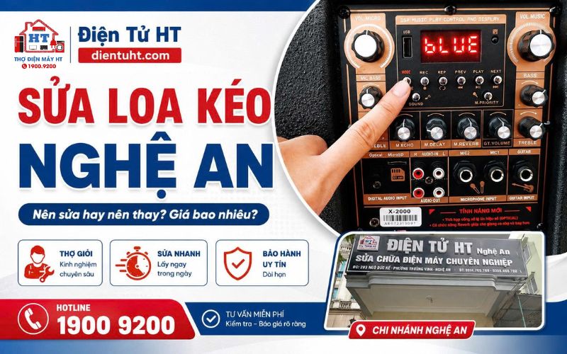 Sửa loa kéo Nghệ An - Dịch vụ uy tín Điện Tử HT