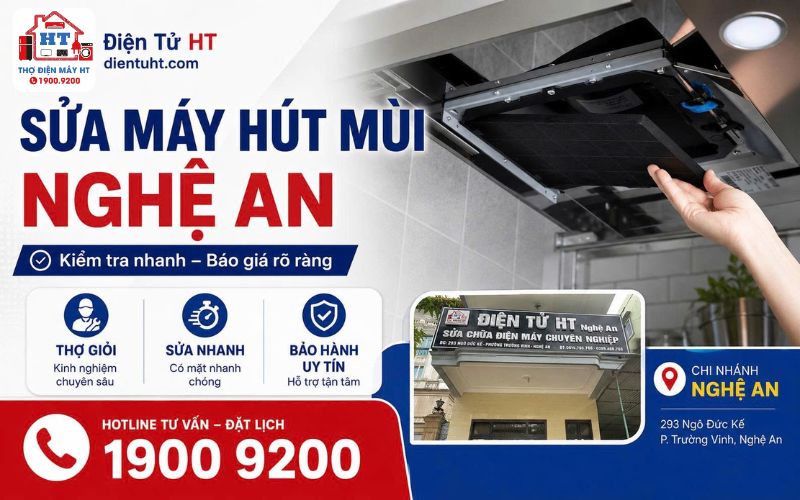 Dịch vụ sửa máy hút mùi tại nhà Nghệ An chuyên nghiệp
