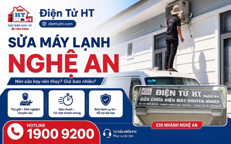 Dịch vụ sửa máy lạnh tại nhà Nghệ An chuyên nghiệp, tận tâm