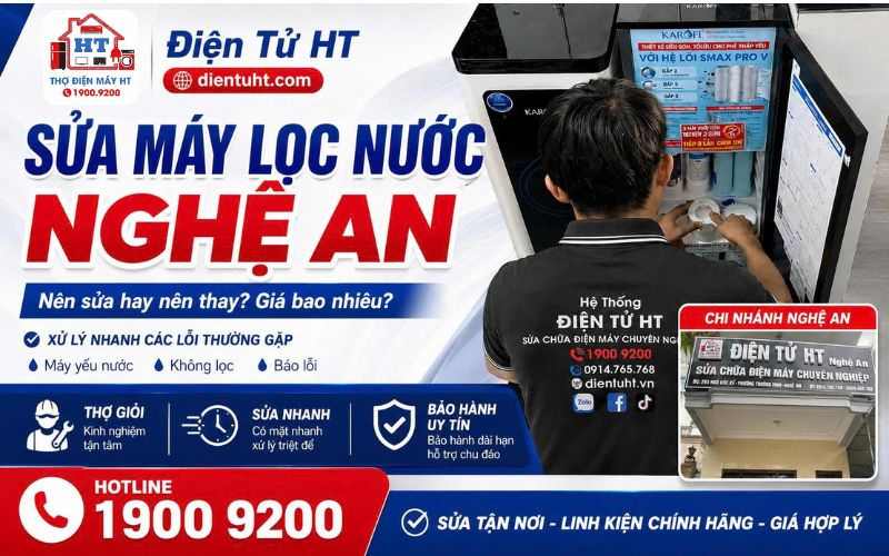 Sửa máy lọc nước giá tốt tại Nghệ An