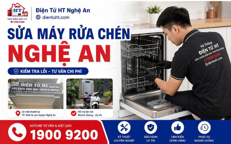 Sửa máy rửa chén Nghệ An.