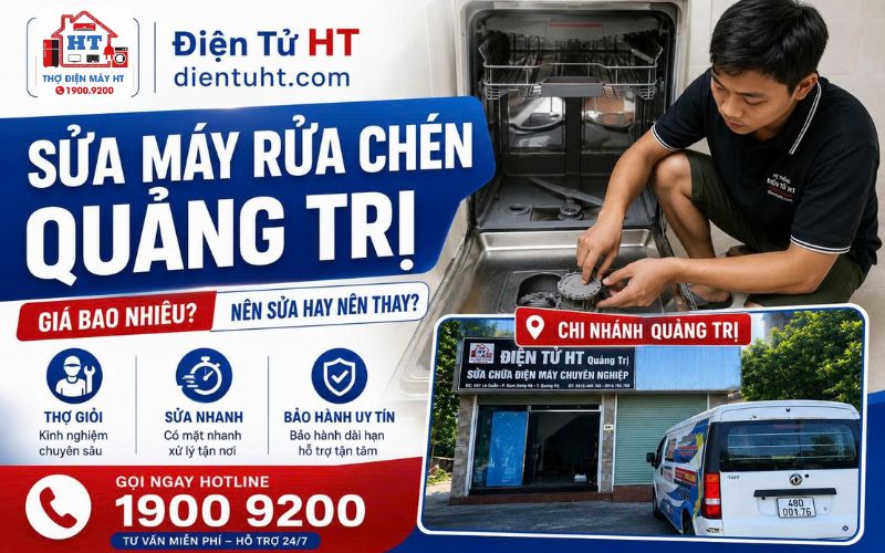 Sửa máy rửa chén Quảng Trị
