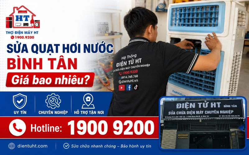 Sửa quạt nơi nước Bình Tân giá bao nhiêu ? Kỹ thuật HT báo giá tận nhà