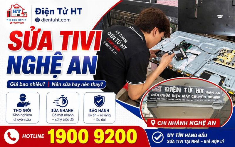 Dịch vụ sửa tivi tại nhà Nghệ An