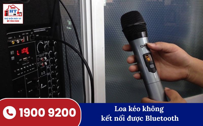 Loa kéo không kết nối Bluetooth, ảnh minh họa lỗi kết nối không dây