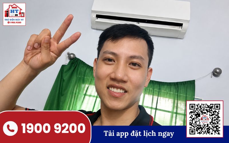 Kỹ thuật viên Điện Tử HT sửa máy lạnh tại Bạc Liêu