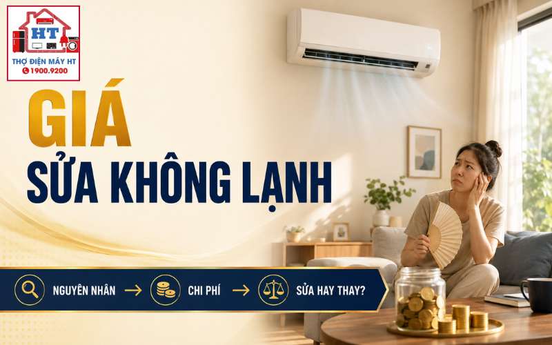 Giá sửa máy lạnh không lạnh là bao nhiêu? Chi phí phụ thuộc gì?
