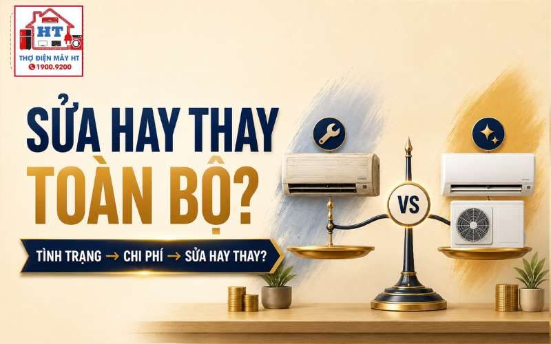 Chi phí sửa máy lạnh so với mua mới: So thế nào cho đúng?
