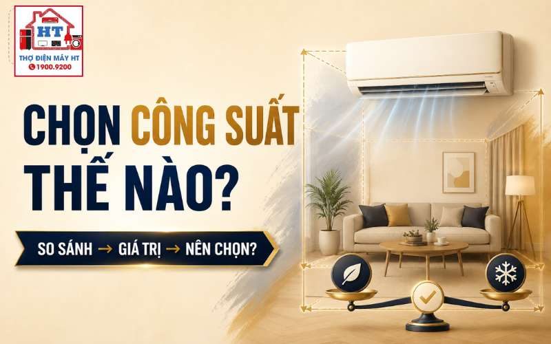 Chọn công suất máy lạnh theo diện tích: Đừng chỉ nhìn mỗi m²