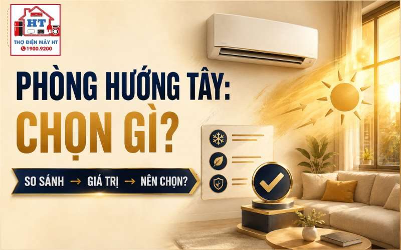 Chọn máy lạnh cho phòng hướng Tây: Ưu tiên gì?