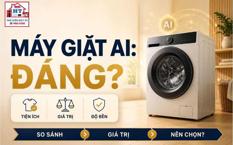 Có nên mua máy giặt AI? AI Wash, AI DD có đáng trả thêm?