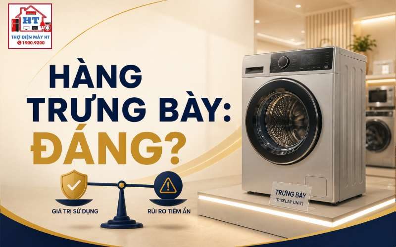 Có nên mua máy giặt trưng bày? Cần kiểm tra gì trước khi mua?