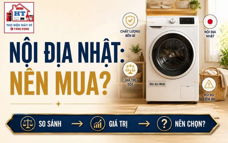 Có nên mua máy giặt nội địa Nhật? Cần cân nhắc rủi ro gì?