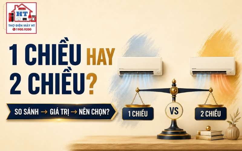 Điều hòa 1 chiều hay 2 chiều? Khi nào đáng trả thêm?