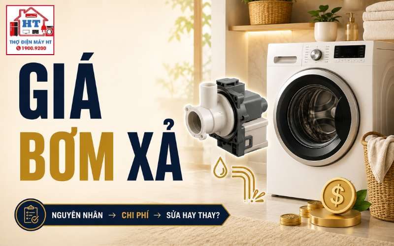 Giá bơm xả máy giặt: Thay bơm tốn bao nhiêu?