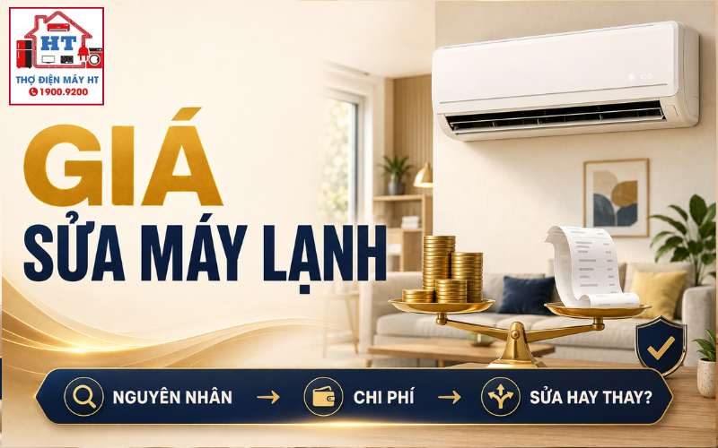 Giá sửa máy lạnh phụ thuộc gì? Đọc chi phí theo hạng mục