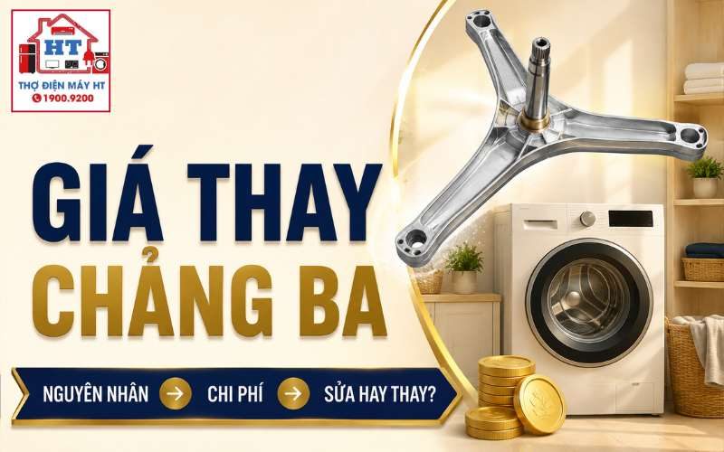 Giá thay chảng ba máy giặt: Chi phí phụ thuộc những gì?