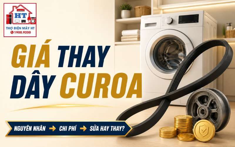 Giá thay dây curoa máy giặt: Chi phí và máy nào áp dụng