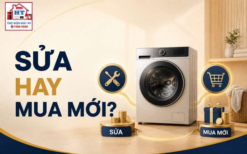 Máy giặt hỏng nên sửa hay mua mới? Cách quyết định