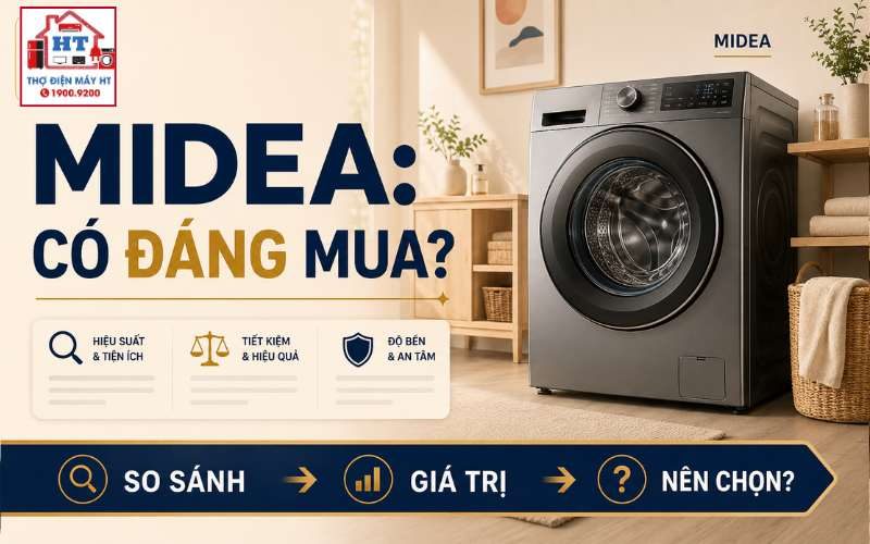 Máy giặt Midea có tốt không? Giá dễ tiếp cận có đáng mua?