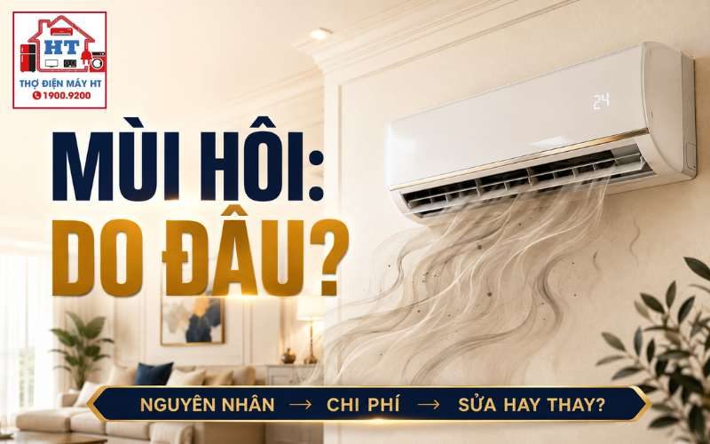 Máy lạnh có mùi hôi do đâu? Ẩm mốc hay dấu hiệu bất thường?