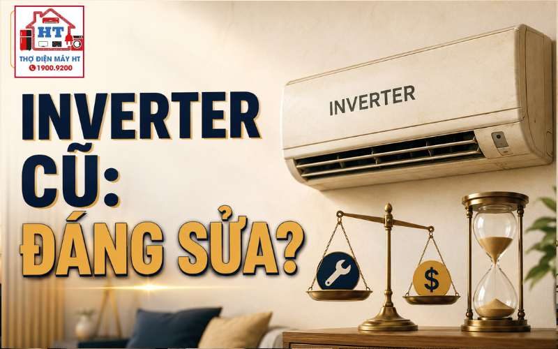 Máy lạnh Inverter cũ có đáng sửa? Cân tuổi và chi phí