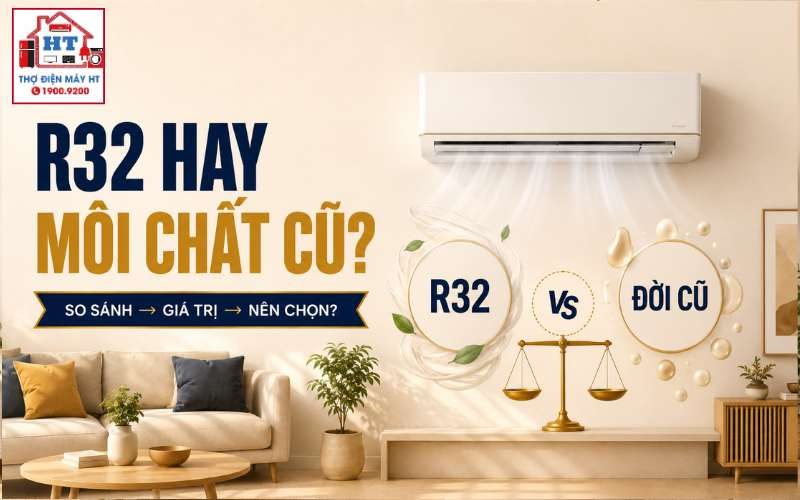 Máy lạnh R32 hay gas đời cũ? Nên cân nhắc gì?