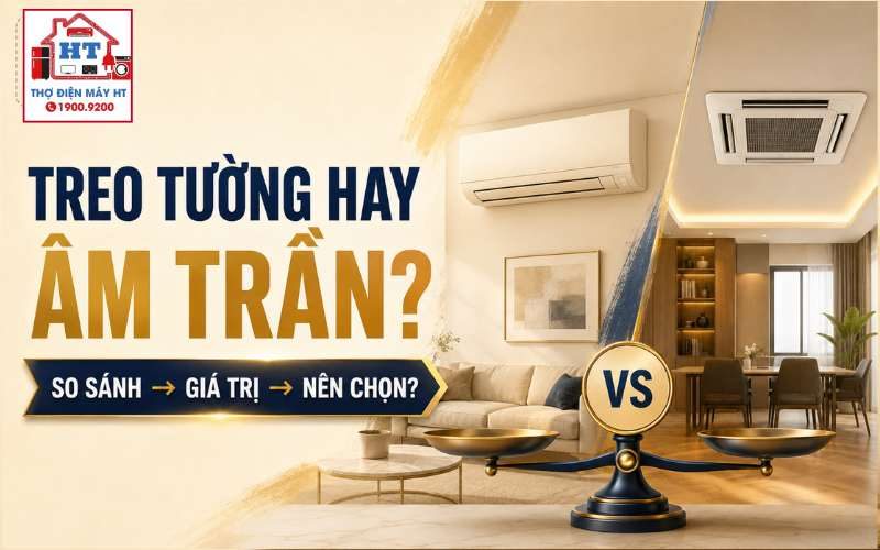 Máy lạnh treo tường hay âm trần cassette? Chọn loại nào?