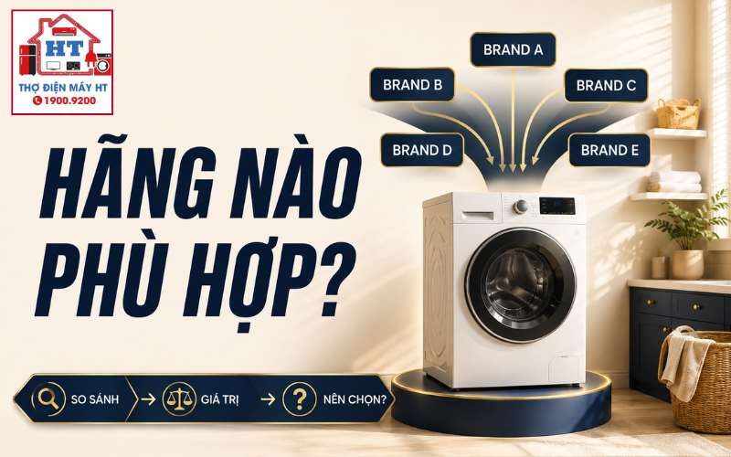 Nên mua máy giặt hãng nào? Chọn theo nhu cầu & ngân sách