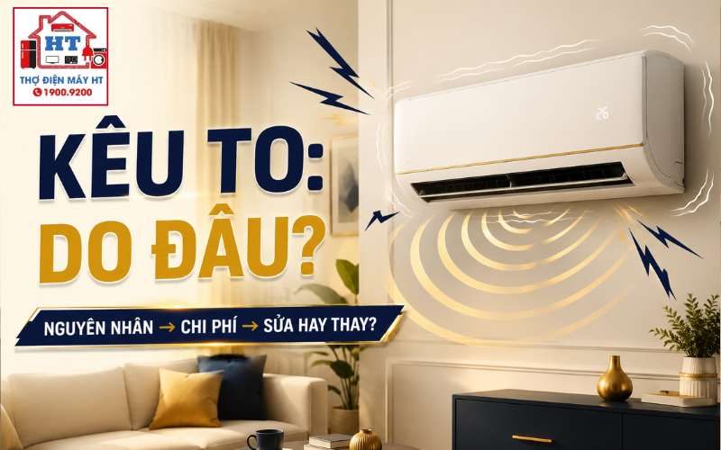 Máy lạnh kêu to do đâu? Rung, quạt hay lỗi bất thường?