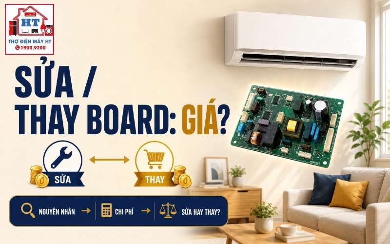 Sửa board máy lạnh giá bao nhiêu? Mono và Inverter khác gì?