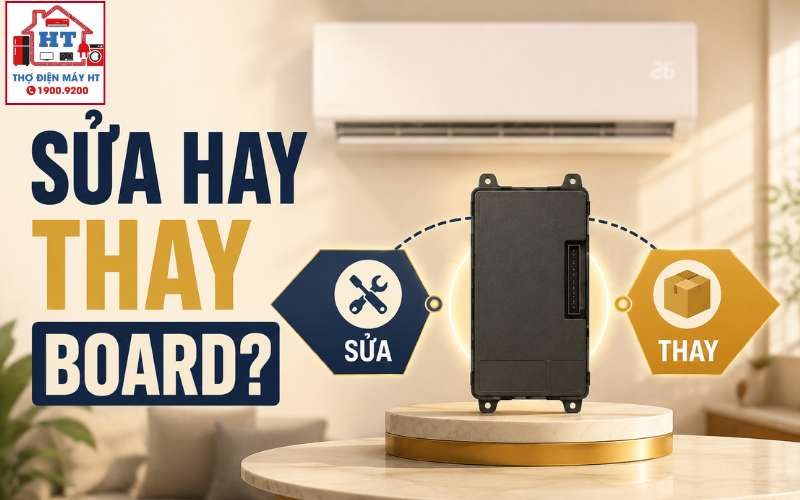 Sửa board hay thay board máy lạnh? Khi nào mỗi phương án hợp lý