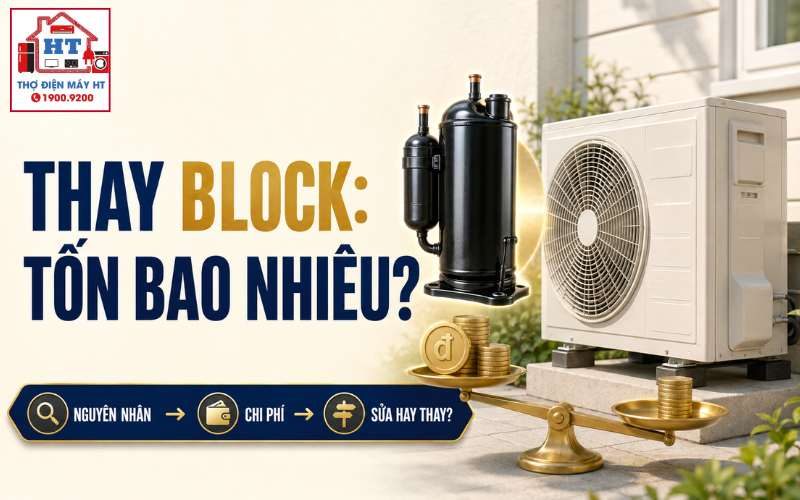 Thay block máy lạnh giá bao nhiêu? Khi nào chi phí nằm ở nhóm cao