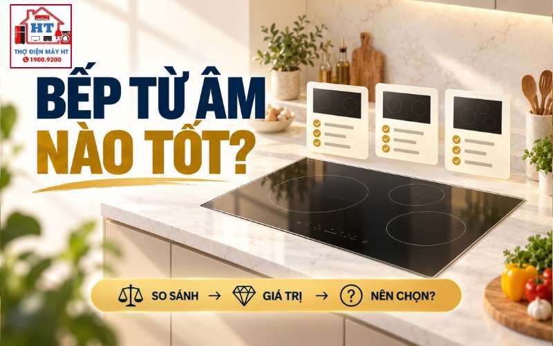 Bếp từ âm loại nào tốt? Điều gì đáng kiểm tra trước khi khoét đá
