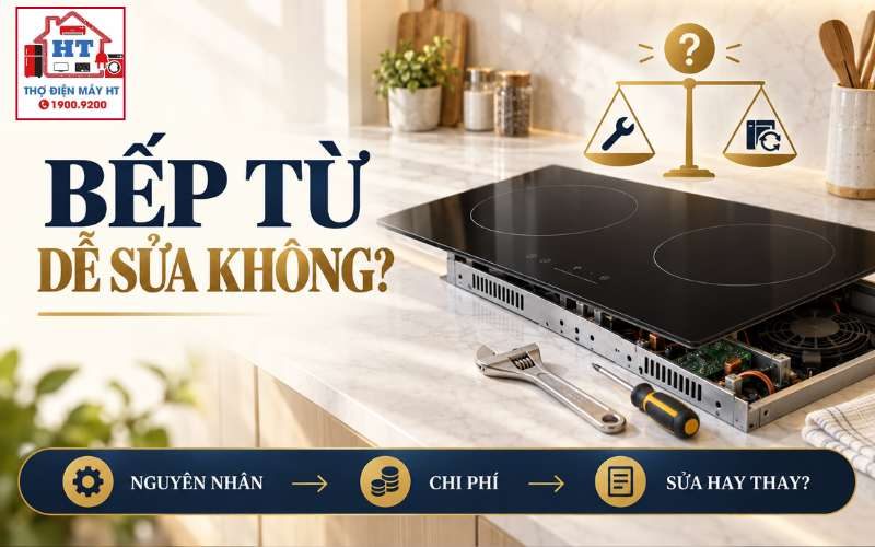 Bếp từ có dễ sửa không? Đừng bỏ qua rủi ro sở hữu trước khi mua