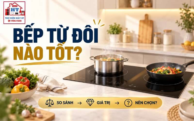 Bếp từ đôi loại nào tốt? 5 tiêu chí đáng ưu tiên hơn thương hiệu