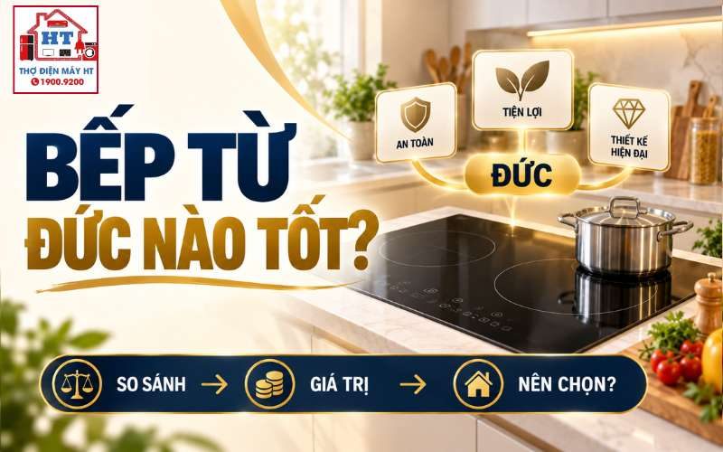 Bếp từ Đức hãng nào tốt? Chọn mà không nhầm thương hiệu với nơi sản xuất